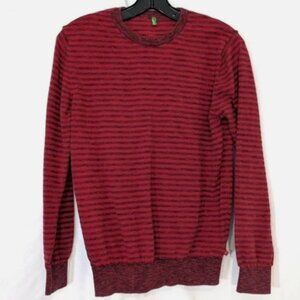 Striped Red 100% Cotton Sweater